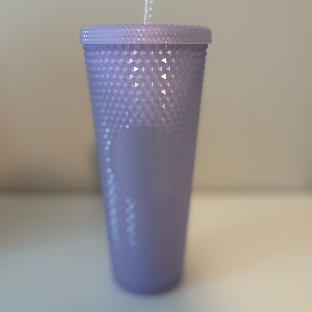 Starbucks Purple Textured Tumbler with Straw